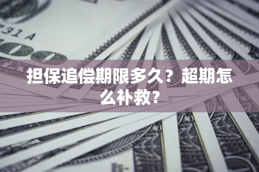 北京担保追偿期限多久？超期怎么补救？