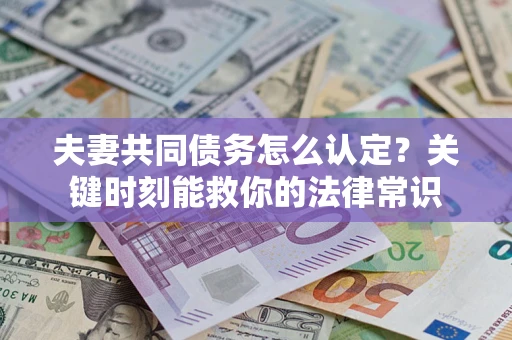 北京夫妻共同债务怎么认定？关键时刻能救你的法律常识